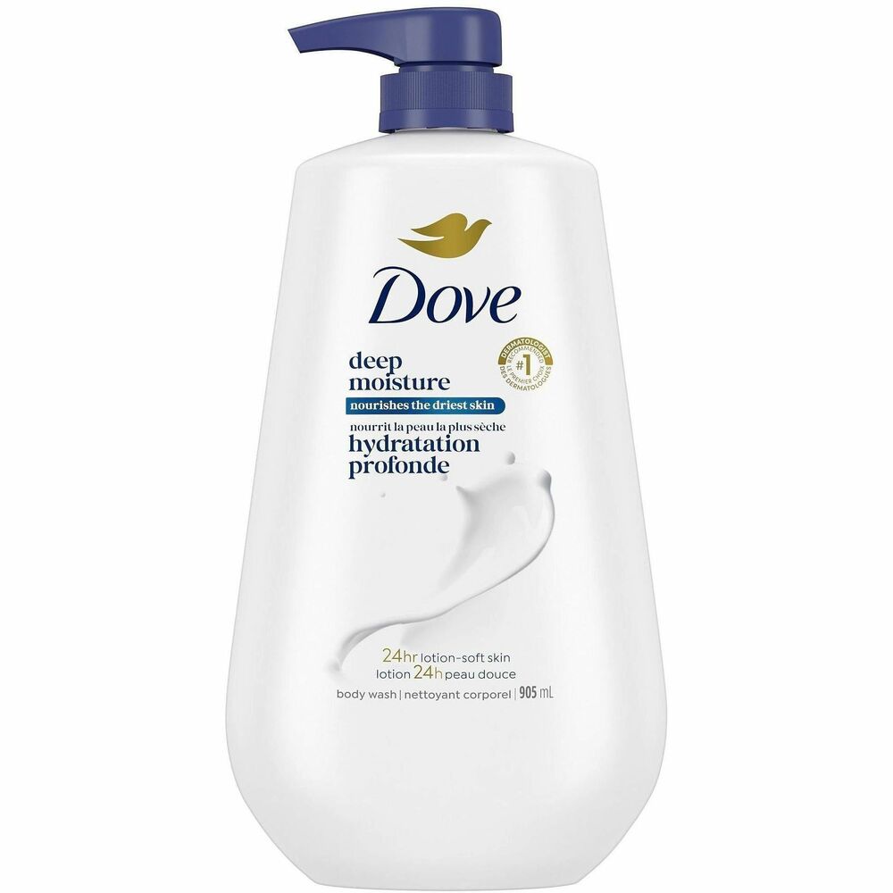 UNI39648 - Dove Deep Moisture body wash gently cleans and deeply moisturizes, leaving skin nourished and healthy-looking for up to 24 hours. Long-lasting moisturizing formula with millions MicroMoisture droplets makes your skin seriously soft.   