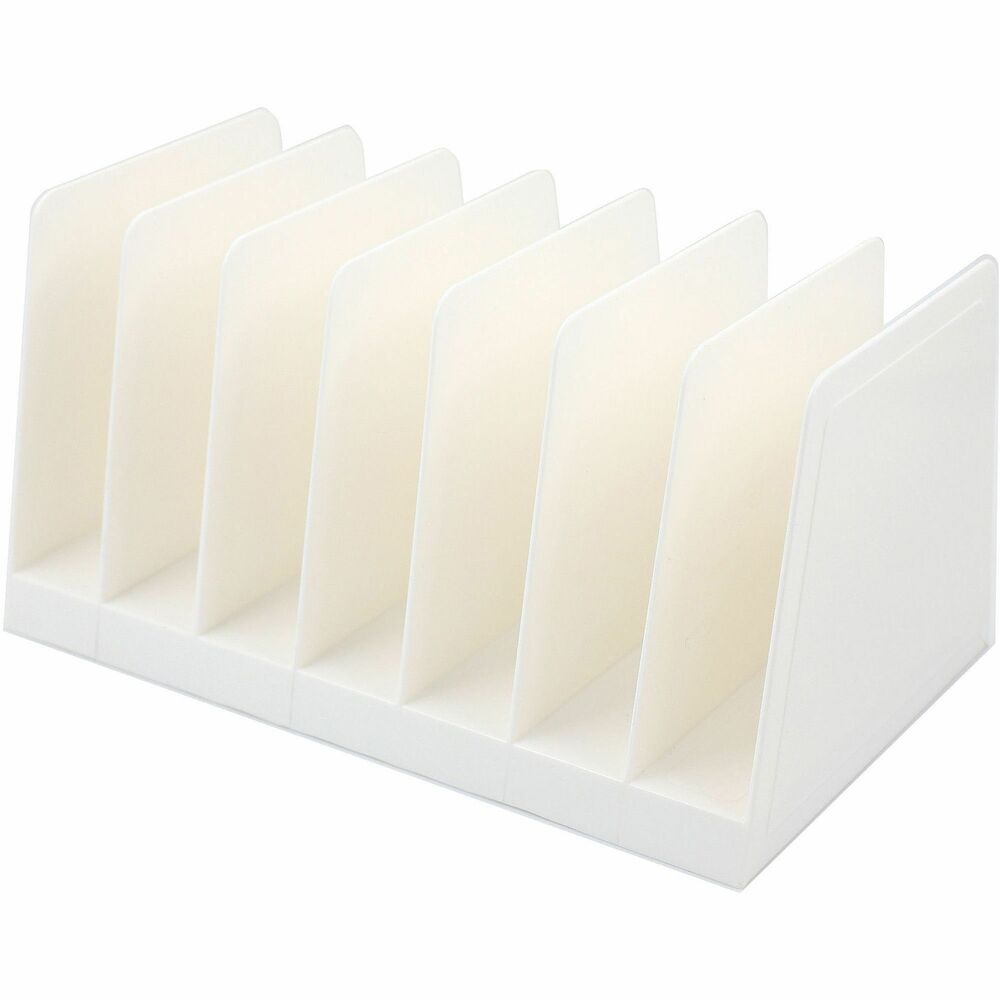 BSN11874 - Desk Step Sorter keeps files visible and within reach. Seven slots hold envelopes, invoices, small notepads and more.