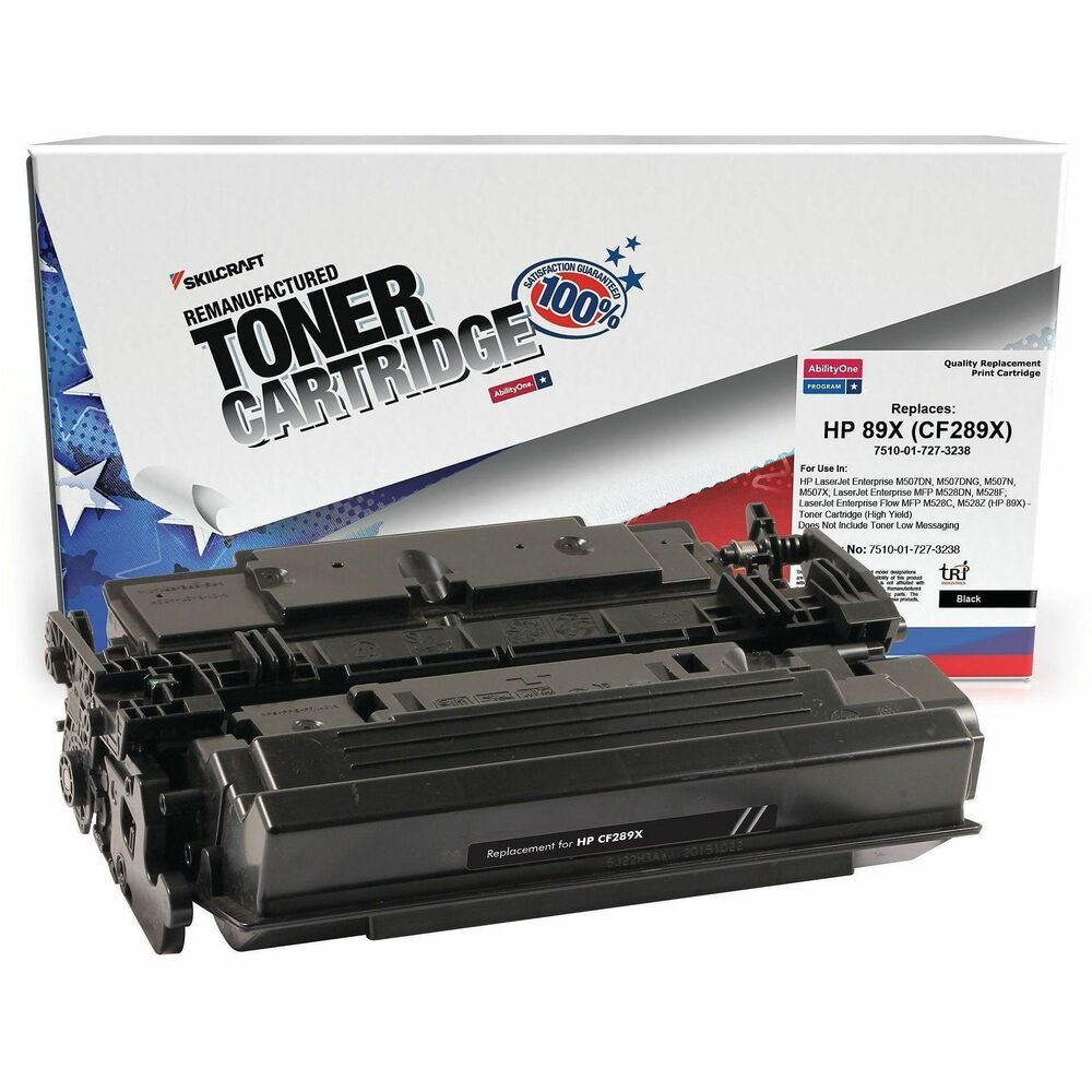 NSN7273238 - Remanufactured toner design uses precision color cartridge technology to meet HP standards for page yield, image quality and color precision. Toner fits HP LaserJet M528. Cartridges meet ISO 14001 recycling standards and meets Executive Orders 13415 and 13423. Manufactured in the U.S.A and TAA-compliant.