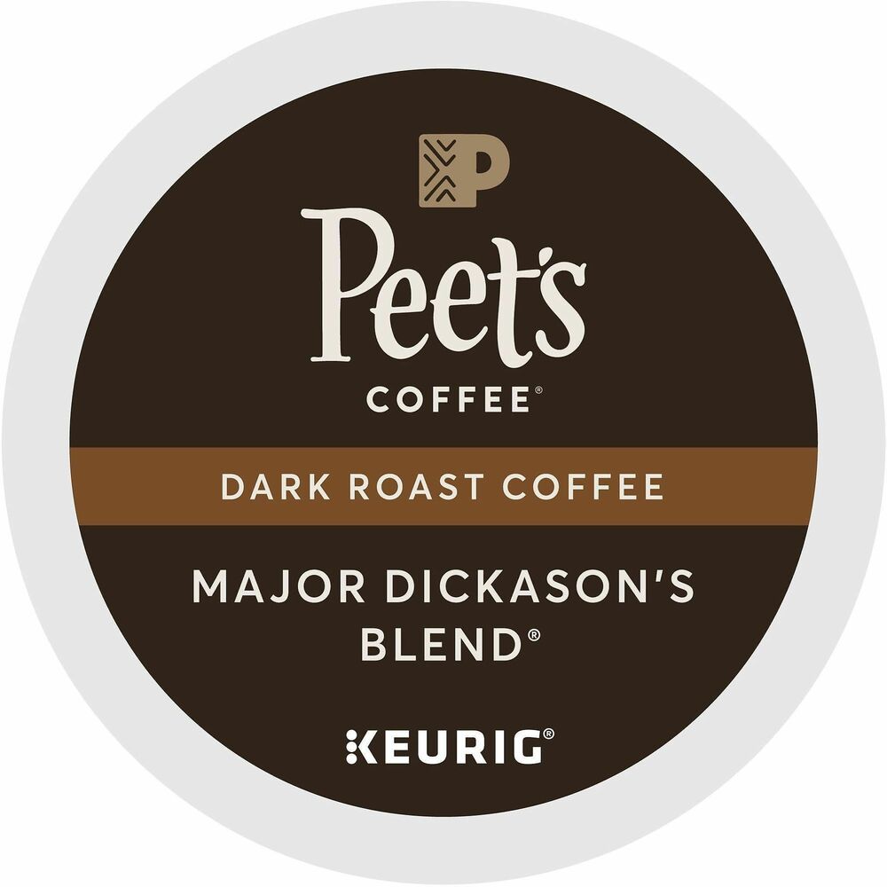 GMT2403CT - Peet's Coffee Major Dickason's Blend delivers a rich, complex, multi-layered flavor like a relationship with an old friend. Full-bodied, dark roast is made using only the world's finest coffees and roasting each batch by hand to achieve the richest, most flavorful cup. It is made with 100 percent Arabica beans. Caffeinated coffee comes in airtight, recyclable K-Cups for single-cup brewing systems. K-Cups are easy to use. Simply shake and insert into your Keurig coffee brewer for a delicious cup of coffee.