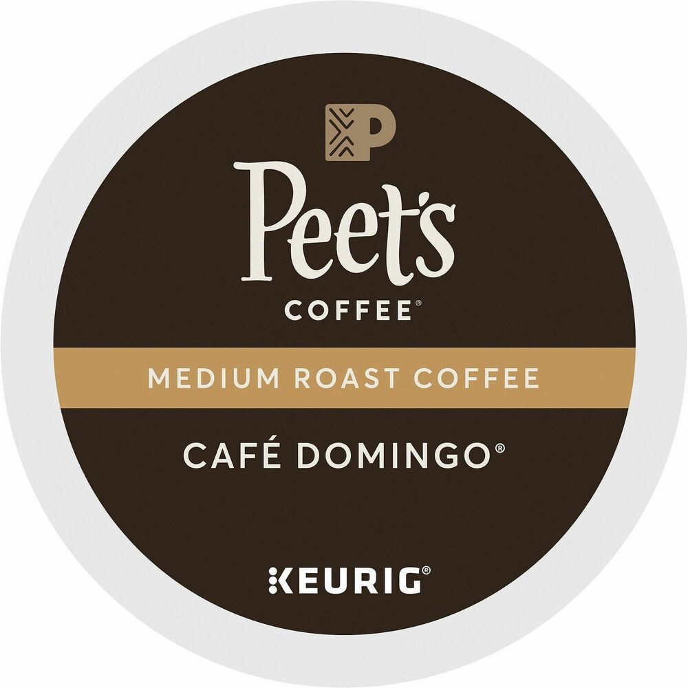 GMT2404CT - Cafe Domingo Coffee from Peet's Coffee blends washed and natural coffees in tribute to an old pastime: lingering in a cafes and sipping an expertly brewed cup. This nutty, broad-bodied, medium roast is made using only the world's finest coffees and roasting each batch by hand to achieve the richest, most flavorful cup. It is made with 100 percent Arabica beans. Caffeinated coffee comes in airtight, recyclable K-Cups for single-cup brewing systems. K-Cups are easy to use. Simply shake and insert into your Keurig coffee brewer for a delicious cup of coffee.