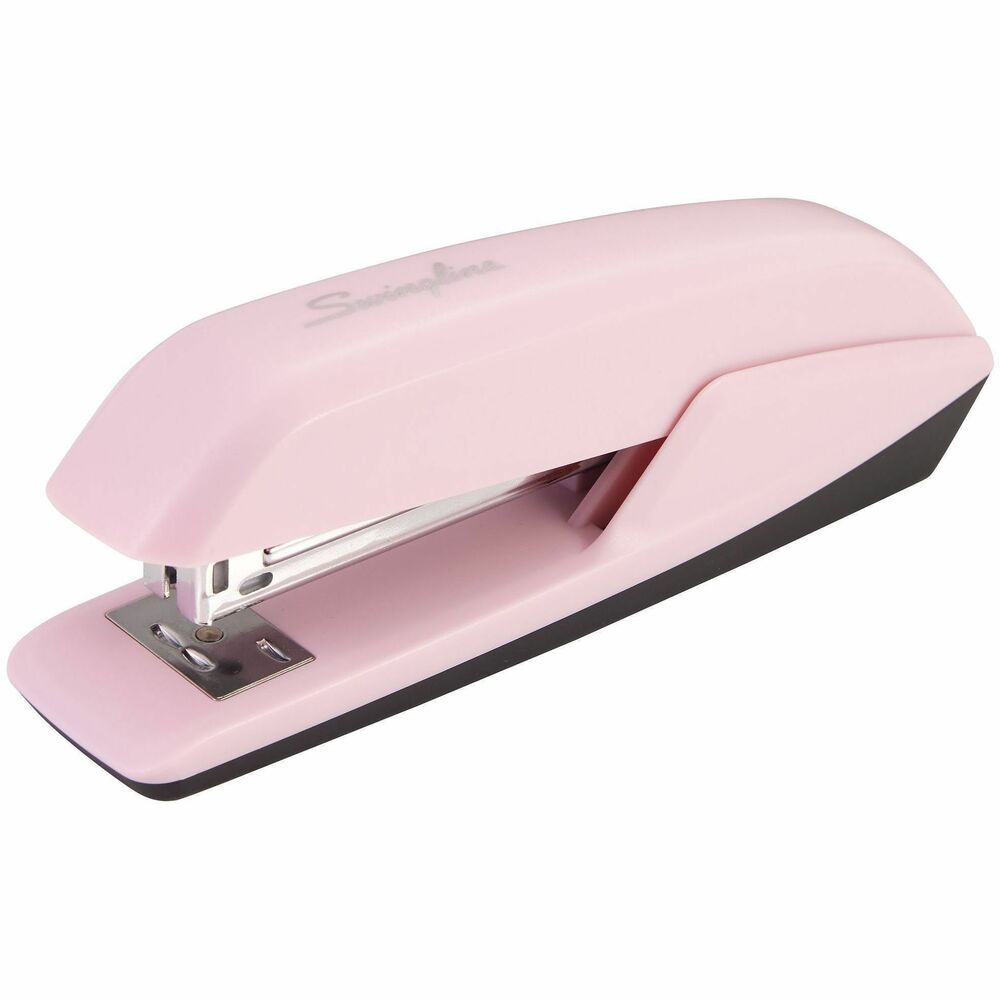 SWI54513 - 545 Standard Desktop Stapler delivers quality stapling with reliability and modernized design, getting the job done quickly and easily. Patented Direct-Impact Technology guarantees jam-free performance. Fasten up to 20 sheets of paper at once. Lightweight design with a smooth finish provide comfortable, ergonomic grip. Swing open for tacking posters or documents to bulletin boards. Anvil rotates for pinning ability to create temporary staples. For best performance, use with Swingline S.F. 4 Staples. Limited 1-Year Warranty. 