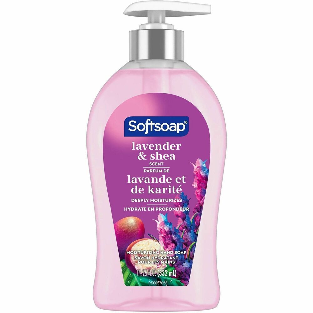 CPCUS07058ACT - Softsoap Deeply Moisturizing Liquid Hand Soap washes away bacteria. Made with Lavender and Shea Butter, the creamy formula hydrates dry skin, leaving your hands feeling soft and smooth. Wash hands with soap and clean running water for 20 seconds.   