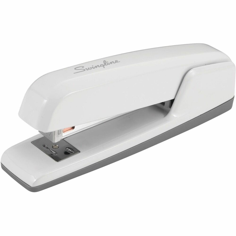 SWI74738 - 747 Business Premium Desktop Stapler effortlessly combines efficiency and style. Contemporary design in on-trend colors belongs in every office. Performance-driven stapler delivers jam-resistant, accurate stapling for up to 30 sheets at once.Durable construction with die-cast metal stands up to daily wear-and-tear. Button latch allows for tacking, ideal for posers or bulletin boards. Anvil rotates for pinning and temporary staples. Use at home or at the office to meet regular stapling needs. Limited Lifetime Warranty.   