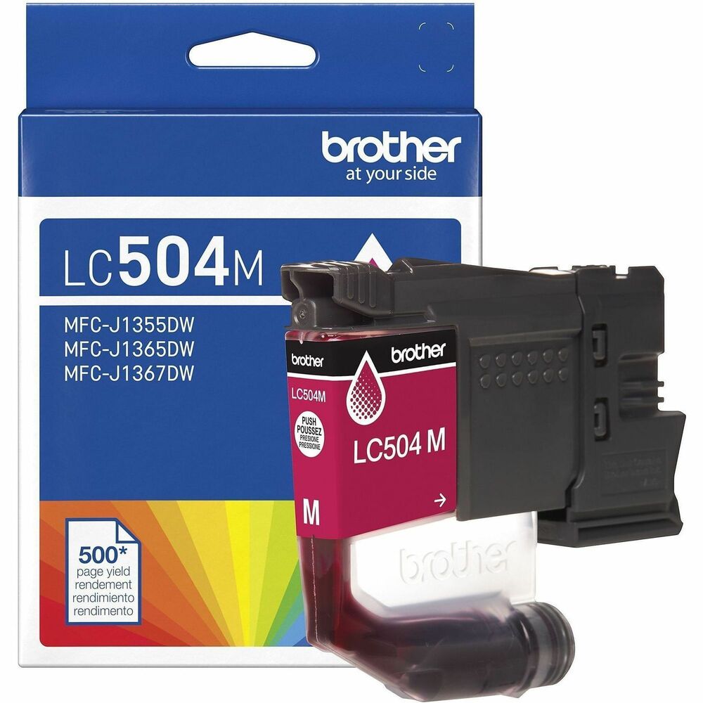 BRTLC504MS - For everything you print, from coupons to tax documents, you can trust Brother Genuine Ink for consistent, premium performance with your Brother printer. The LC504C Standard Yield Cyan Ink Cartridge produces vibrant, sharp prints with rich color for up to 500 pages. Print Confidently with Brother Genuine LC504 Ink in your INKvestment 1365 - the only brand we recommend for your Brother printer.Main FeaturesStandard yield ink cartridge:Print for up to 500 pages.Print Confidently:The Brother Genuine LC504C Standard Yield Cyan Ink Cartridge delivers consistent, reliable performance.Better-for-the-planet disposal:Brother offers an environmentally responsible way to dispose of Brother Genuine Ink cartridges. Visit the manufacturer's website for more information.Brother Genuine Ink:Reliable performance you can count on. We engineer our ink cartridges to work seamlessly with your Brother printer.Stay stocked with Refresh:Printers that work with the LC504 series inks are eligible for the Refresh EZ Print Subscription and Refresh Reordering smart delivery services from Brother. Get ink delivered automatically before you run out. Learn More: https://www.brother-usa.com/supplies/anything-genuineCompatible with:Brother INKvestment MFC-J1365DW printer.