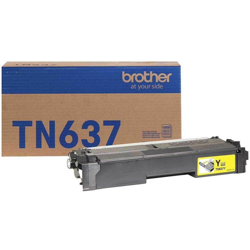BRTTN637Y - Print confidently with TN637Y Ultra High Yield Yellow Toner Cartridge. Expertly engineered, is the only toner brand recommended for Brother Business Color Laser Printers. With the reassurance of dependable compatibility, this cartridge produces vivid, high-quality results and delivers yields up to 10,000 pages(1). A must-have for businesses with high print volumes, Ultra High Yield Toner is the reliable choice for producing professional documents with ease. When it's time to replace your printer's toner cartridge, the brand provides a worry-free experience. For best results, use with Brother single-function and all-in-one business color laser printers: HL-L8570CDW, MFC-L8970CDW, and MFC-EX575. (1) 1 Approximate toner cartridge yields in accordance with ISO/IEC 19798 (Letter/A4). 