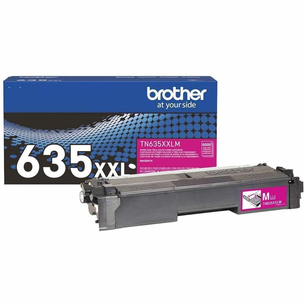 BRTTN635XXLM - Print confidently with TN635XXLM Super High Yield Magenta Toner Cartridge. Expertly engineered, is the only toner brand recommended for Brother Business Color Laser Printers. With the reassurance of dependable compatibility, this cartridge produces vivid, high-quality results and delivers yields up to 6,500 pages(1) . A must-have for consistently impressive quality, Toner is the reliable choice for producing professional documents and personal paperwork with ease. When it's time to replace your printer's toner cartridge, the brand provides a worry-free experience. For best results, use with Brother single-function and all-in-one business color laser printers: HL-L8430CDW, HL-L8430CDWT, HL-L8570CDW, MFC-L8930CDW, MFC-L8970CDW, and MFC-EX575. (1) 1 Approximate toner cartridge yields in accordance with ISO/IEC 19798 (Letter/A4).   
