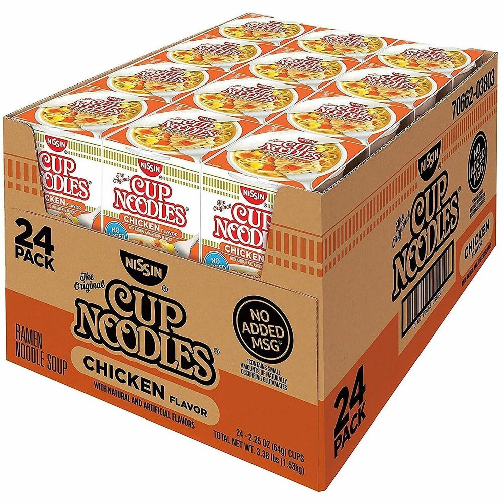 GRR22000498 - Nissin Cup Noodles have been a quick, easy, and portable meal for more 45 years. The original instant ramen now features reduced sodium with no added MSG or artificial flavors. Your favorite quick, easy and portable meal just keeps getting better.