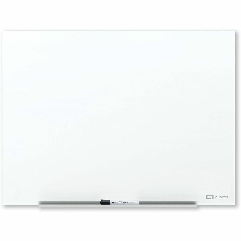 QRTQ14735F01IMW - Inspire creativity and innovative thinking with this InvisaMount Anti-Glare Magnetic Glass Dry-Erase Board. Specially treated surface reduces light reflectivity by at least 70-percent. Non-absorbent glass resists stains, ghosting, scratches and dents. Hidden mounting hardware maximizes usable board space and comes with a removable accessory tray to store markers, erasers and more. Because the glass is so thick, high-powered glass board magnets are recommended (not included).
