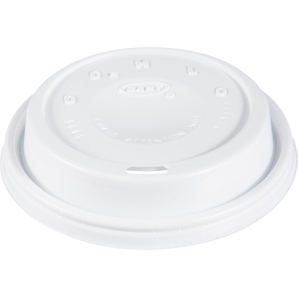 DCC16EL - Cappuccino lid with sip hole features a domed design to provide enough room for your frothy beverages. This elevated platform also reduces the changes of spills. Sturdy plastic material provides a secure seal to prevent spills and messes. Plus, its thick design helps keep your hot beverages at the perfect temperature for longer. Lid is designed for use with Dart cups including 12J16, 14J16, 16J16, 20J16, 24J16, 12X16, 16X16, 20X16, 24X16, 12U16, 16U16, 20U16 and 24U16 (sold separately).