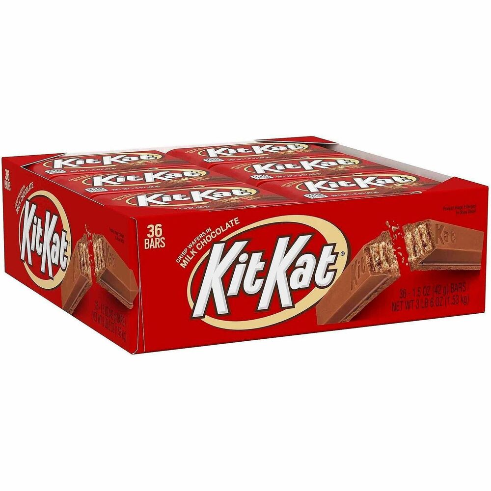 GRR24600040 - Have a Break, Have a KitKat. Unique candy bars deliver the perfect combination of light crispy wafers and smooth milk chocolate. Share with friends, family and coworkers, or keep the indulgence all to yourself.   