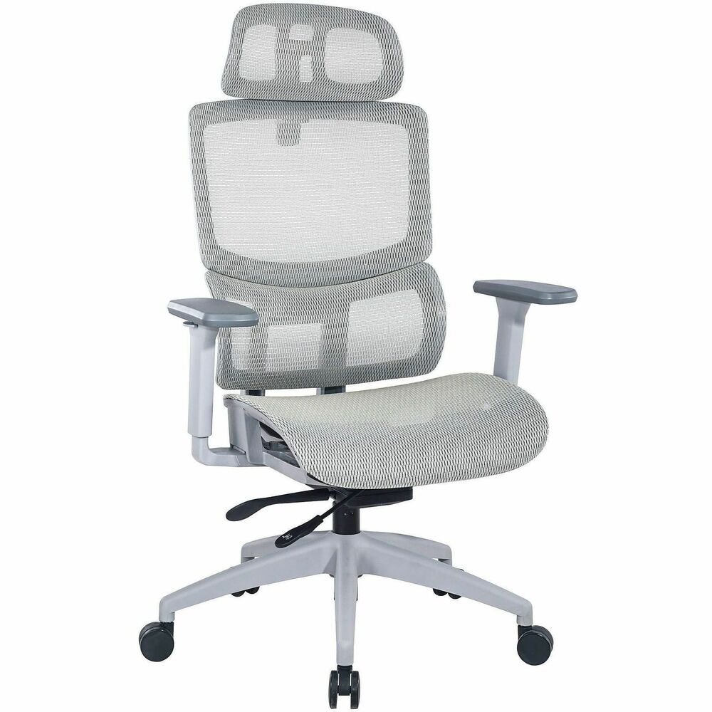 LLR63201 - The Ripley All-Mesh High-Back Chair delivers easy personalized ergonomic comfort. All-mesh upholstery increases air flow for cool, breathable comfort. Supportive headrest and seat are adjustable in height to accommodate people of varying heights. Weight Balance Control feature utilizes two-position locking. Nylon base moves on dual casters and allows 360-degree swivel so that you can move where and when you need. This Ripley chair has a total weight capacity of 275 lb.