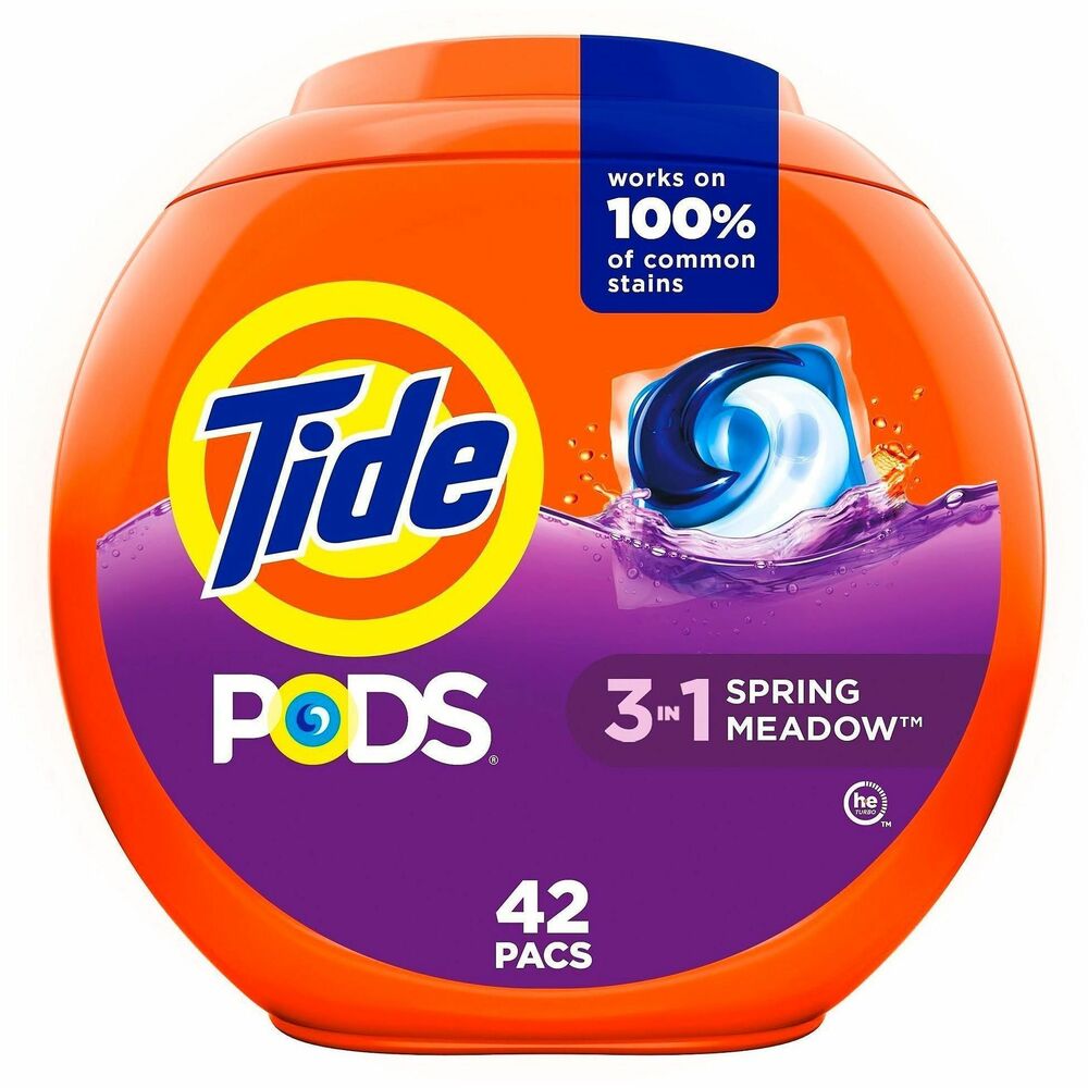 PGC00992 - Tide Pods clean laundry, fight stains and brighten in one convenient detergent pack. Endure no more pouring and no more spills. Simply toss one in the washing machine drum of your standard or high-efficiency machine. It's that easy. The Pod dissolves quickly in hot or cold.