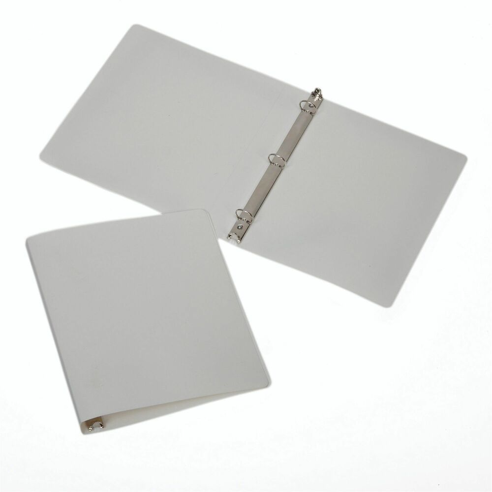 NSN4841759 - High-quality, three-ring binder offers a durable, lightweight design. Nickel-plated ring mechanism features double opening and closing boosters. Polyethylene material resists grease and scuff marks. Binder is made with 70 percent recycled material.