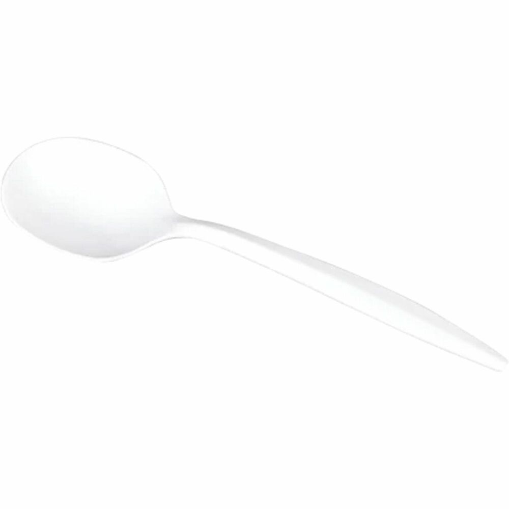 KRTU2007W - Karat PP Medium Weight Soup Spoons are ideal for restaurants, cafe, or home uses.