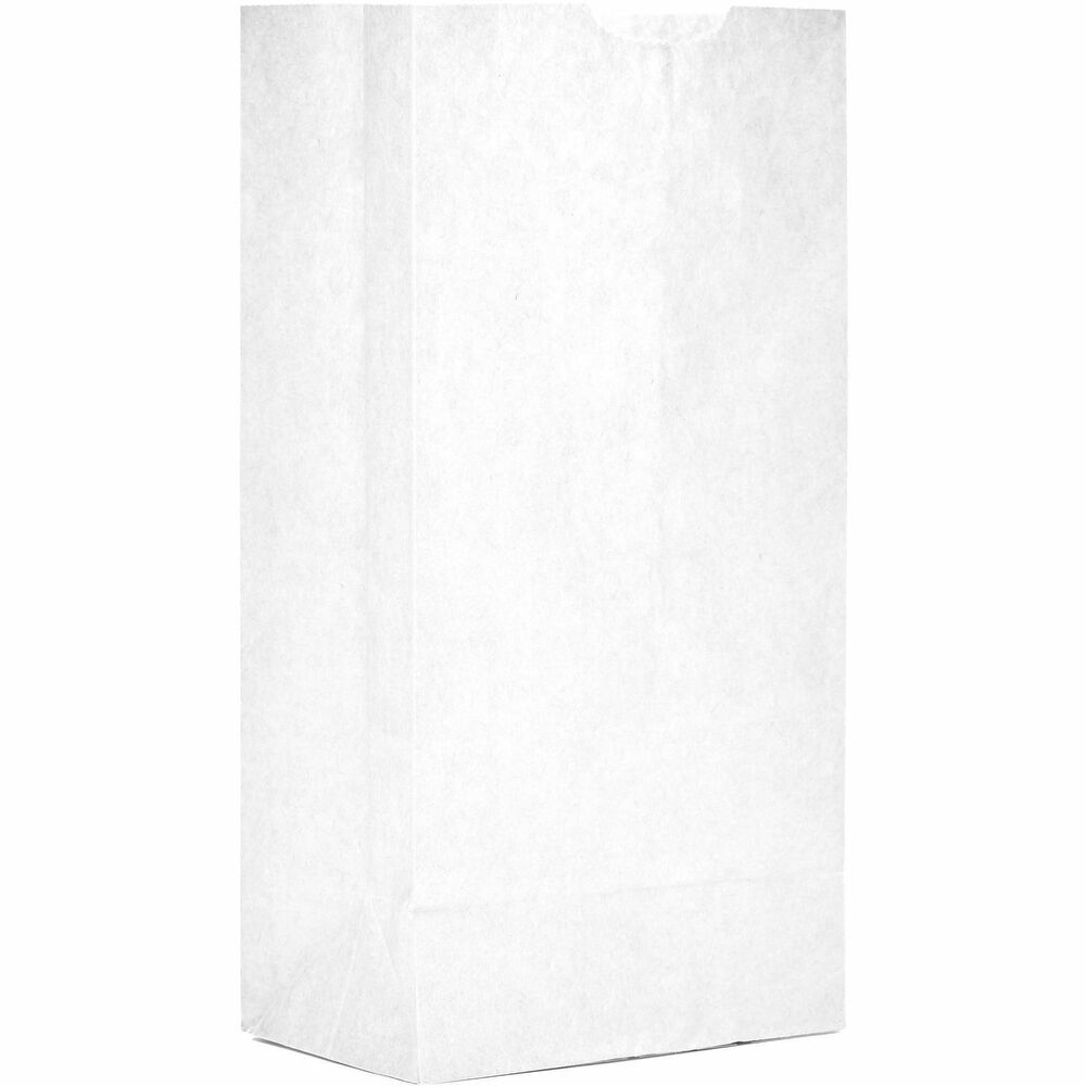 AJMWB04NP5CES - AJM's No. 4 White Paper Grocery Bags provide environmentally friendly alternatives to plastic grocery bags. Easy-to-load, self-standing bags work for more than just groceries. Carry supplies, use for crafts and many more applications. Thumb-cut top and flat bottom let you open each disposable bag much more easily. 