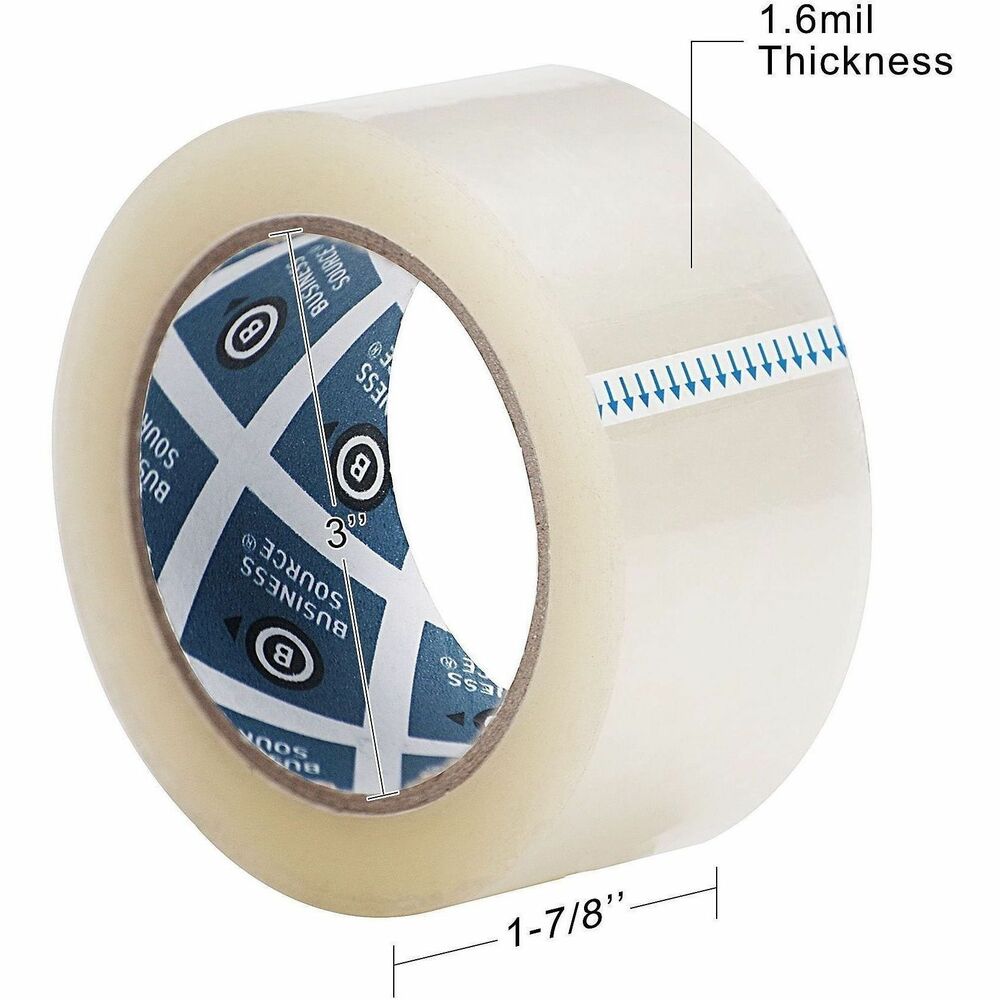 BSN32926 - Heavy-duty packaging tape delivers a firm, strong bond. Tape resists tearing, splitting and breakage. Tape has a 3" core and a 1.6 mil thickness.