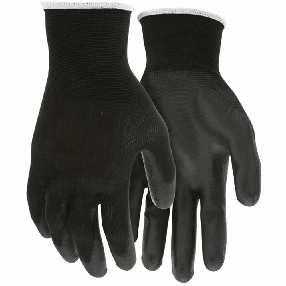 MCSCRWB96699M - MCR Safety NXG Work Gloves 13 Gauge Black Polyester Shell Black Polyurethane (PU) Palm and Fingertips NXG provides Premium quality, comfort and fit making it the best choice for long work days Details The next generation of gloves requires the next generation in manufacturing. MCR Safety's state-of-the-art manufacturing facility produces premium NXG brand gloves with advanced coatings, utilizes 21st-century manufacturing efficiencies, and does so with environmentally friendly production methods. Our NXG styles are well suited for Multi-Industrial applications that require high dexterity and comfort and are manufactured on seamless knit liners that are flat dipped to reproduce the natural curved shape of the hand. As a result, workers benefit from less hand fatigue and greater productivity while performing detailed tasks to heavy duty jobs. The 96699 features a seamless 13 gauge black polyester shell and black polyurethane (PU) coated palm and fingertips that will enhance gripping power. Made with no silicone.