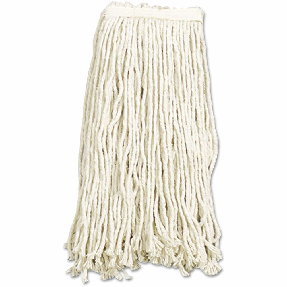 NSN1711148 - Designed for wet mopping, this sturdy mop head has a narrow cotton twill headband. Sturdy yarn, made from a high-grade blend. Convenient cut-end mops are great for everyday mopping and cleaning.