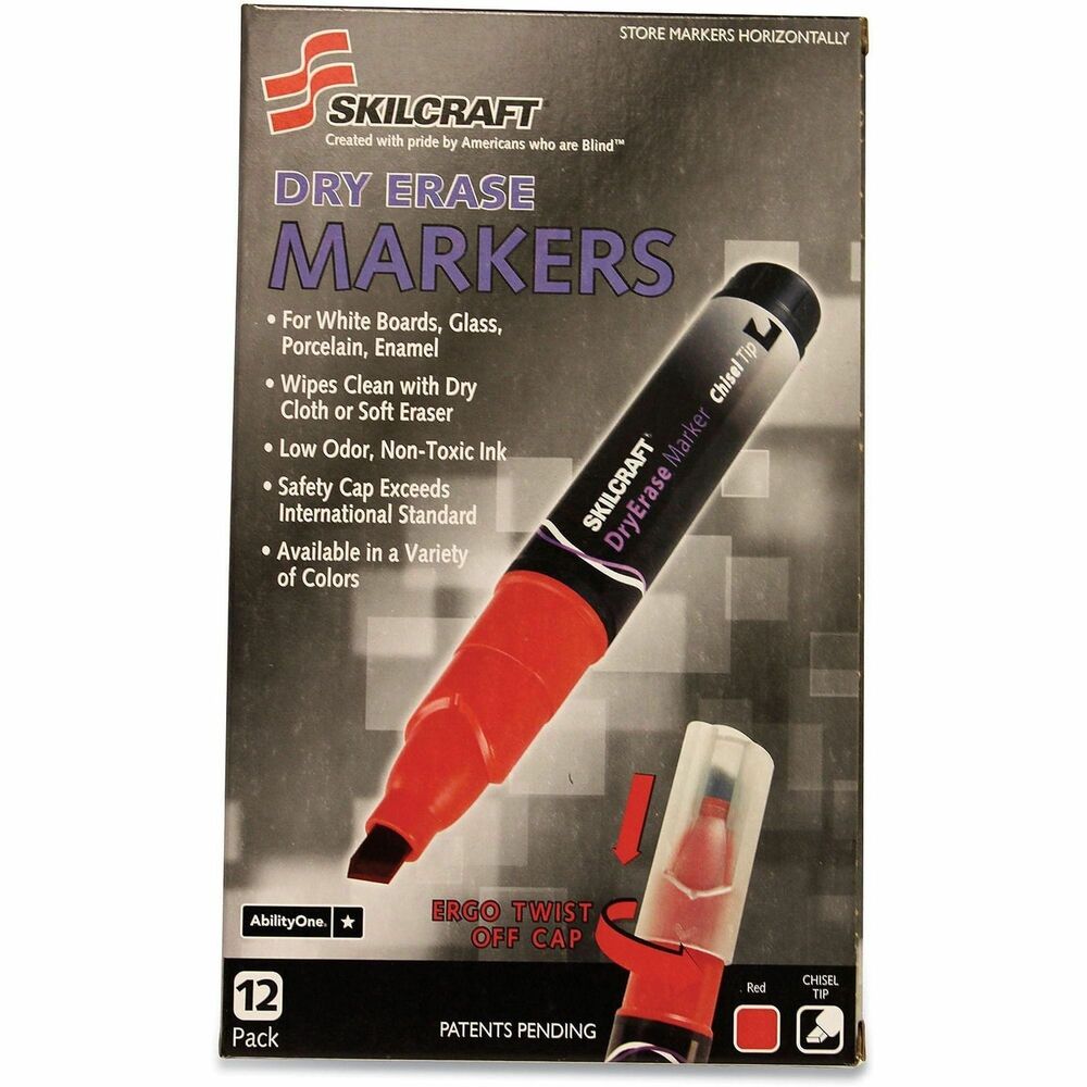 NSN5105661 - Dry erase markers with low-odor ink are perfect for writing and drawing on whiteboards, glass and other non-porous surfaces. Ink is quick-drying and wipes off easily with a dry cloth or board eraser. The cap design ensures comfortable removal, exceeds international standards for child safety and can be secured on the end of the barrel during use. Durable polyester tip allows broad or thin lines. No ghosting or shadowing. BPA free. 