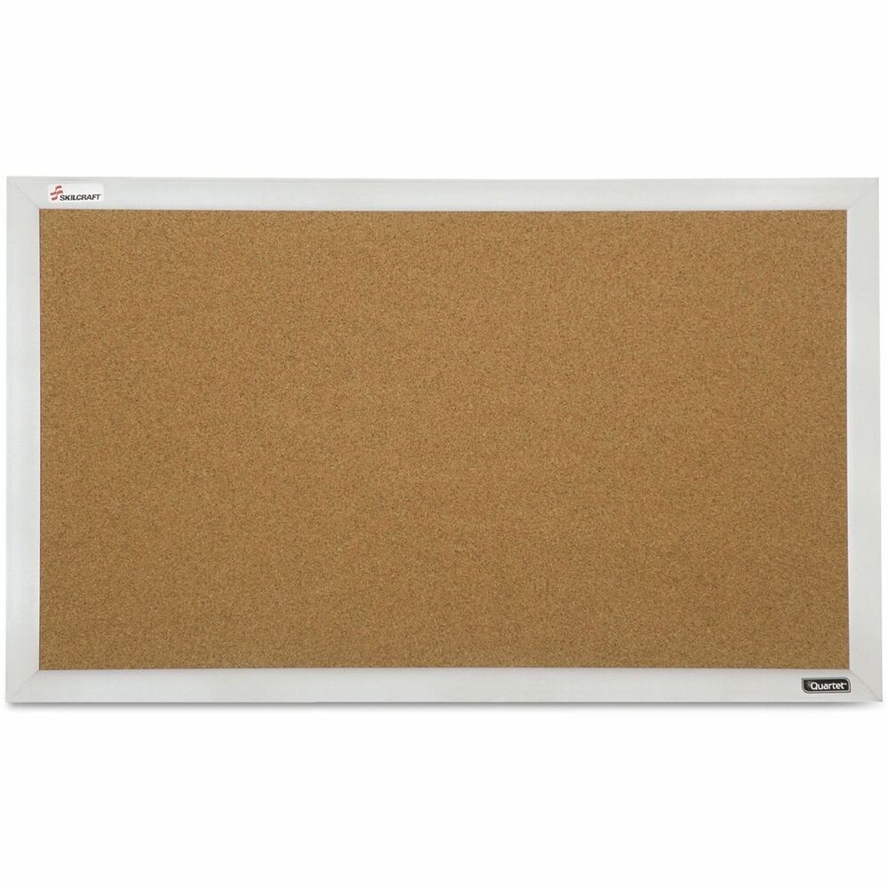 NSN5679517 - Make efficient use of cubicle space and keep important information on display. Laminated natural cork allows for frequent changes of posted materials. Cork surface self-heals, adding long-lasting durability. Satin-finished, anodized aluminum frame. Versatile and easy to hang mounting system works on fabric panels or drywall.