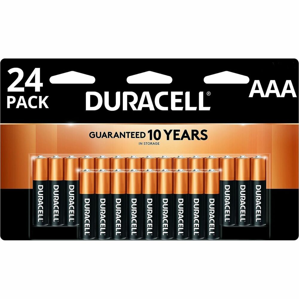 DURMN2400B24Z - CopperTop all-purpose alkaline batteries are not only dependable, they're also long-lasting. You can take comfort in a 10-year guarantee in storage. They're great for many of the devices you use daily. From storm season to medical needs to the holidays, you know it's a battery you can trust. Use AAA CopperTop batteries for smoke alarms, flashlights, lanterns, calculators, pagers, door locks, cameras, recorders, radios, CD players, medical equipment, toys and electronic games.