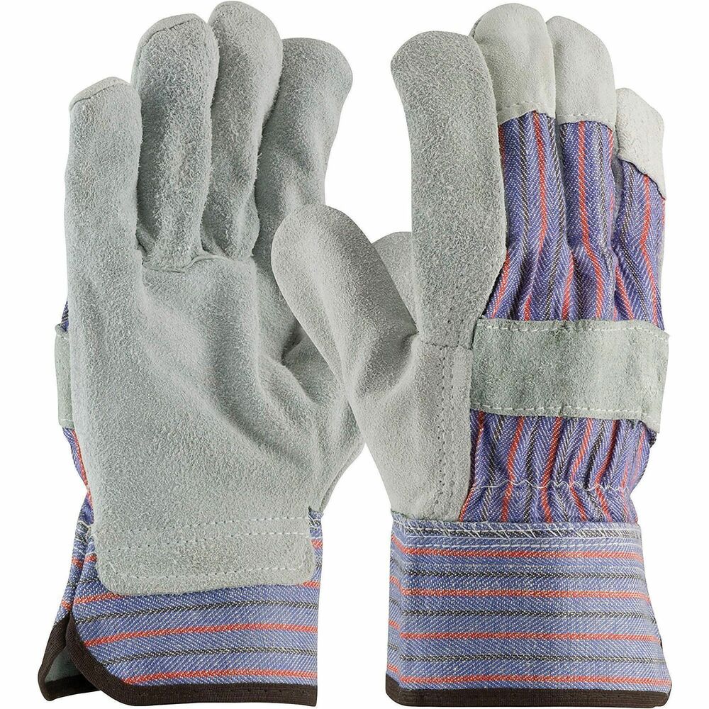 PID847532LPK - Work gloves feature a shoulder-split cowhide leather palm lined with cotton on the inside for extra comfort. Rubberized fabric safety cuff helps protect wrist, allows fast removal and provides water-resistance. These gloves are great for use in material handling, construction and general maintenance where the glove is used until it is dirty and disposed of. Wing thumb increases comfort in open-handed work. Fabric back provides breathability and flexibility. Leather knuckle strap and fingertips offer extra protection. Elastic closure is sewn inside glove for safety and comfort. Cotton color binding denotes the large sizing.