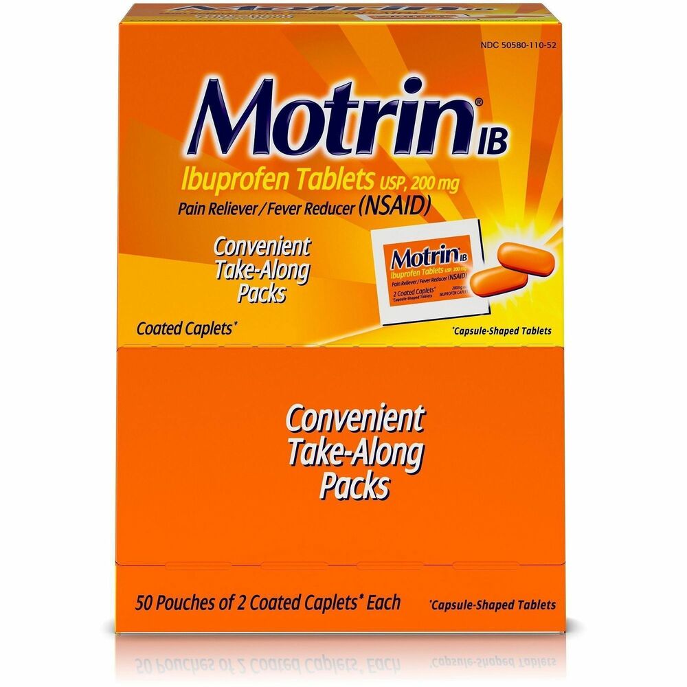 JOJ48152CT - Get relief from minor aches and pains with Motrin IB tablets. Safe and effective when used as directed, these ibuprofen tablets temporarily reduce fever and relieve minor aches and pains due to the common cold, headache, muscular aches, minor pain of arthritis, toothache, backache and menstrual cramps. Each Motrin IB tablet contains 200 mg. of ibuprofen.