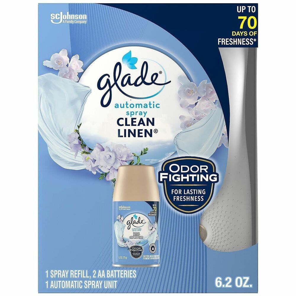 SJN375626CT - Enjoy the classic scent of line-dried laundry, week after week, with these Glade Automatic Spray Refills. To open, squeeze side ribs while pulling holder sides apart. Insert spray refill and choose the time setting to release fragrance. Enjoy busts of fresh scent every nine, 18 or 36 minutes. Refills last up to 70 days.