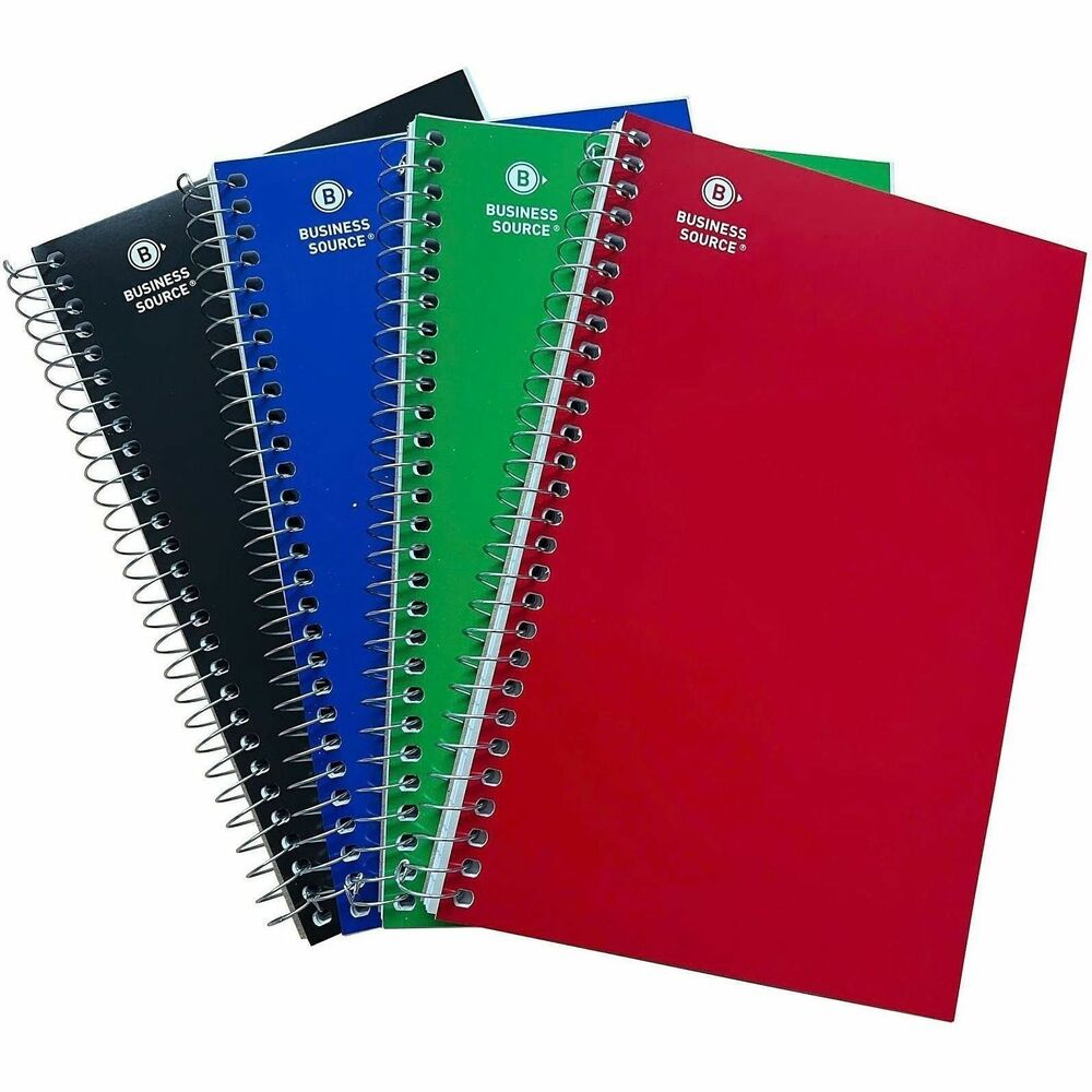 BSN66414 - These Three-Subject Wirebound Notebooks are great for all your note-taking needs. Durable coiled-wire binding allows you to fold back the cover to save space or create a writing surface for when you're on-the-go. Twist-looped wire ends help keep bag and clothing snags to a minimum. Clearly ruled lines help encourage neat handwriting while making it easier to structure your thoughts. Micro-perforations along the binding edge of each sheet enable easy separation while keeping your work looking neat and clean.