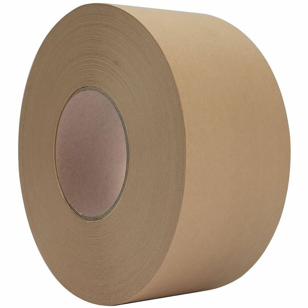 BSN32939 - This Reinforced Gummed Paper Tape forms strong seals that bond directly with the carton. Tape is temperature-resistant and maintains a writable surface for easy labeling. Water-activated design is easy to use. Simply moisten to activate adherence.