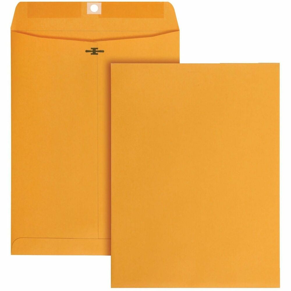BSN35269 - Send all types of materials safely and securely in these Self-Seal Catalog Envelopes. The roomy size makes these envelopes the perfect choice for booklets, catalogs and oversized brochures. The dual-adhesive surface lets you seal them shut by simply pressing the flap down. No moisture is needed, and these self-sealing envelopes still close as tightly as any other. Durable Kraft paper ensures security, and the color keeps contents confidential.