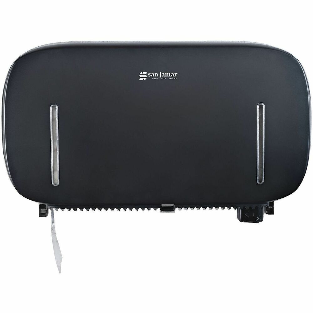 SJMR4200BK - The San Jamar Timeless Bathroom Tissue Dispenser delivers a sleek, modern look while providing the durability and functionality needed for high-traffic restrooms. With its twin-roll capacity, this dispenser ensures facilities stay stocked longer, reducing maintenance time and eliminating costly service interruptions.