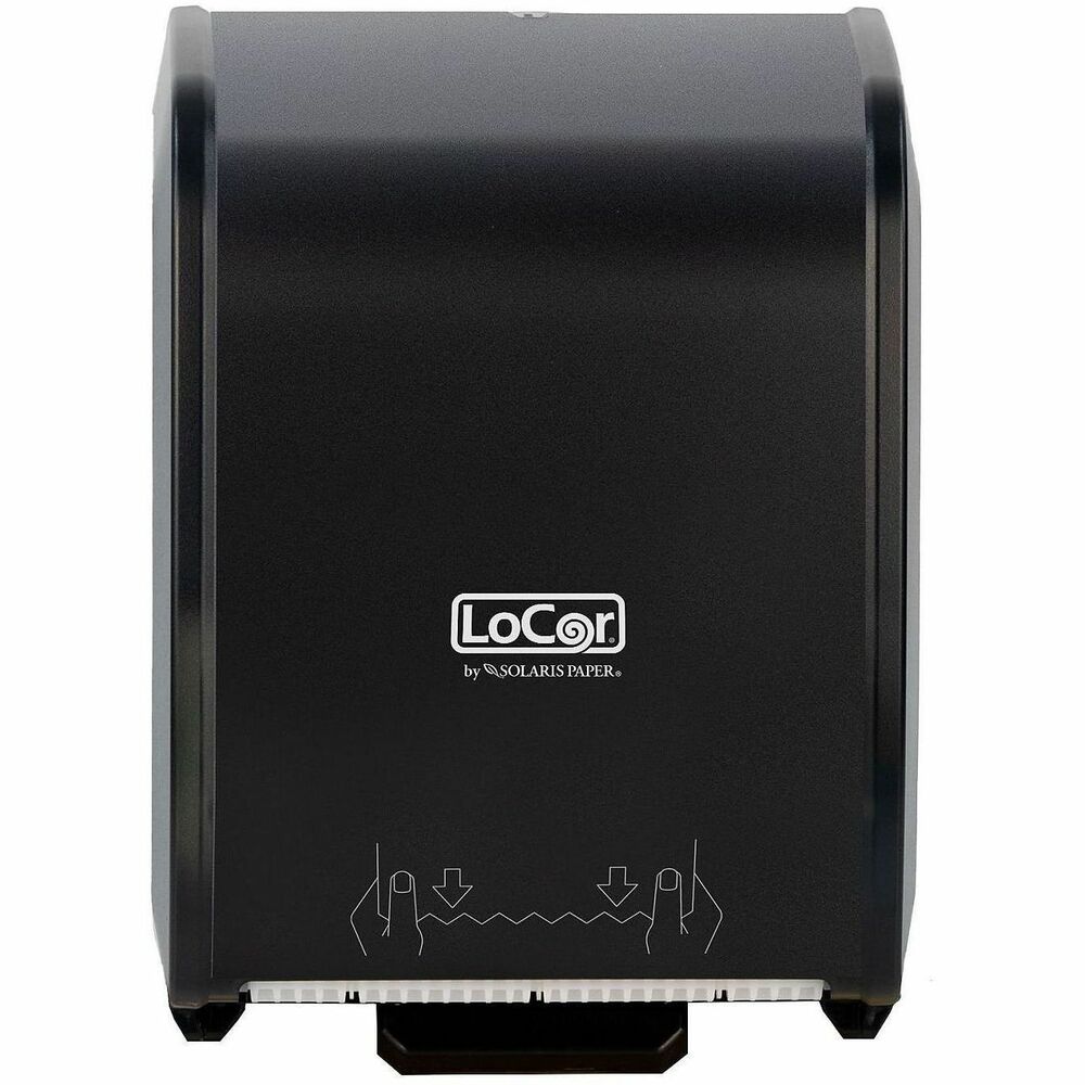 SOLD68006N - The LoCor Touchless Hard-Wound Roll Towel Dispenser is designed to deliver one towel at a time, every time. This high-capacity dispenser allows you to only touch the towel they use, reducing the incidence of the spread of bacteria. This reliable dispenser is battery-free for those customers that prefer not to use battery-operated electronic dispensers.