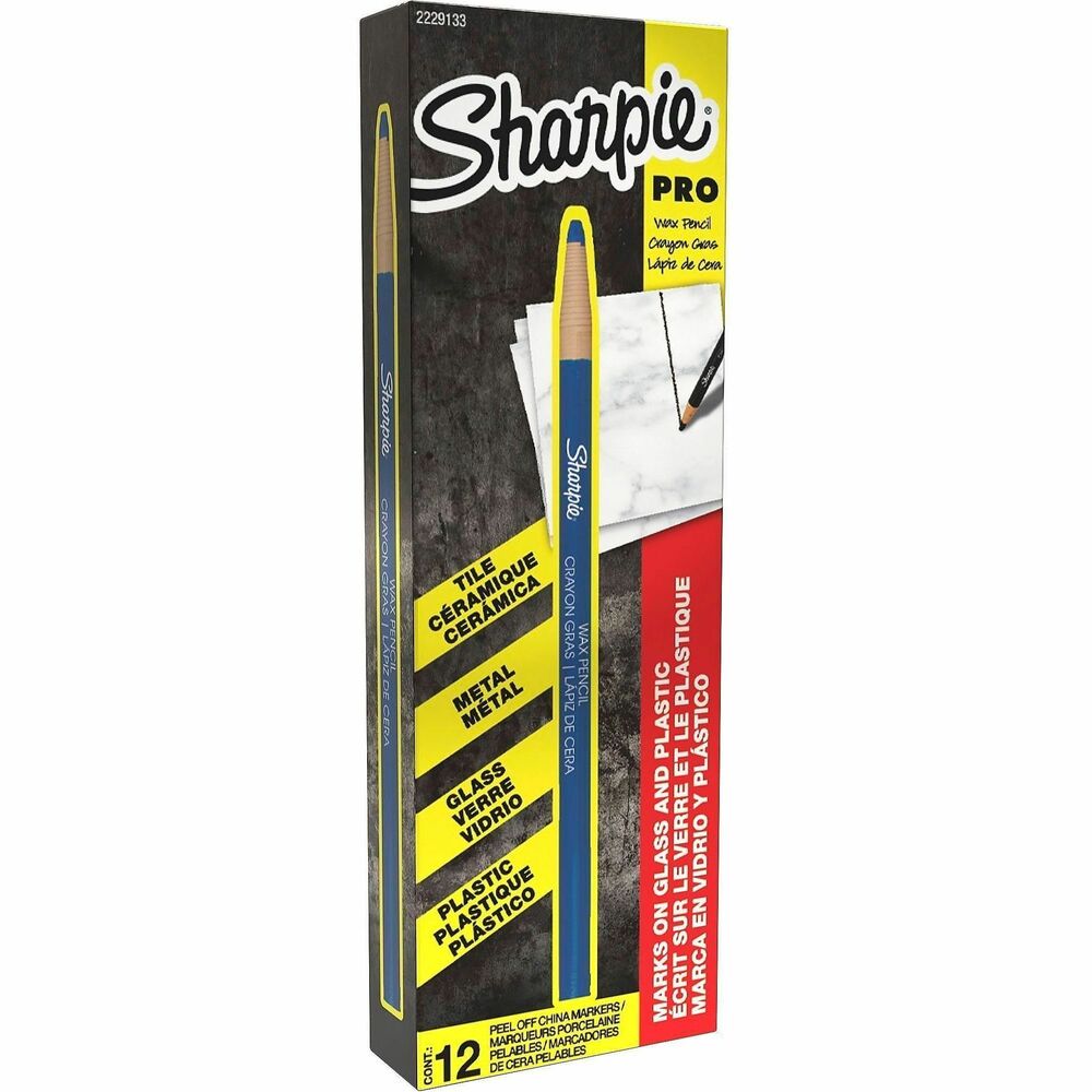 SAN2229133 - Write clear, legible marks on a variety of materials including porcelain, glass, metal and plastic with Sharpie Peel-Off China Markers. These versatile grease markers write smoothly on most porous and non-porous surfaces. Even better, there's no sharpening required - simply tear the string for more pigment. Each wax pencil has pigment that's both fade-resistant and water-resistant for marks that can withstand abuse. Plus, cleanup is simple, erasing easily with a damp cloth.