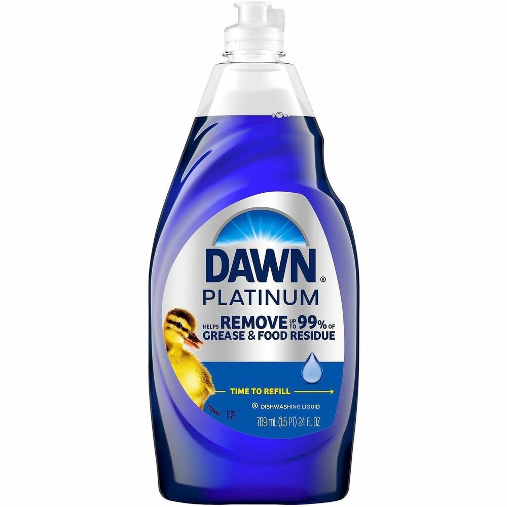 PGC22259 - Your toughest, everyday messes are no match for Dawn Platinum Dishwashing Liquid Dish Soap. With four times the grease-cleaning power, this dish soap powers away 48-hour stuck food. Use soap to clean items beyond the kitchen, such as removing grease and grime from external car surfaces and the outer shroud of a gas grill.
