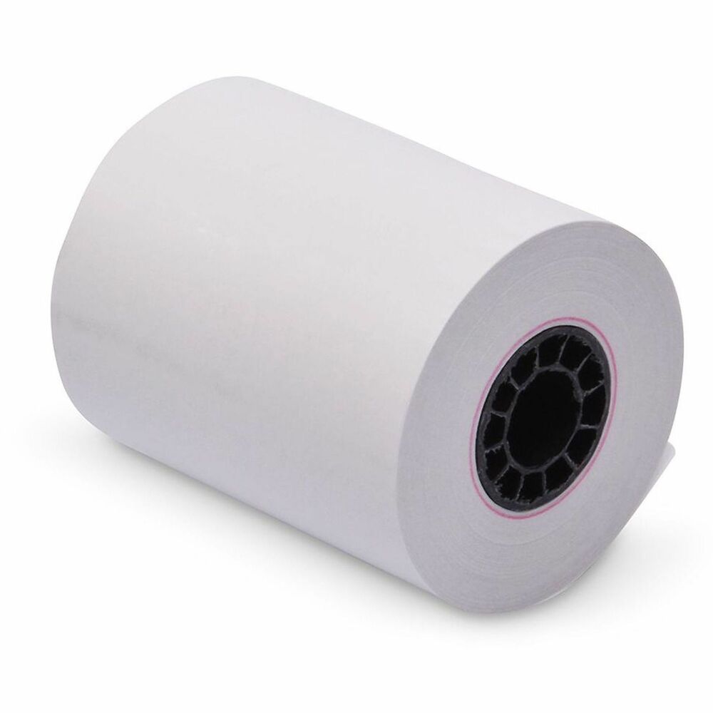 BSN01009 - Thermal receipt paper roll features direct thermal technology to provide fast, noise-free printing with a small footprint. High-quality rolls are nonperforated for easy use in point-of-sale devices. Enjoy rich, legible results at all print speeds for excellent readability. Easy-to-install design eliminates any frustration during replacement to quickly replace depleted rolls.