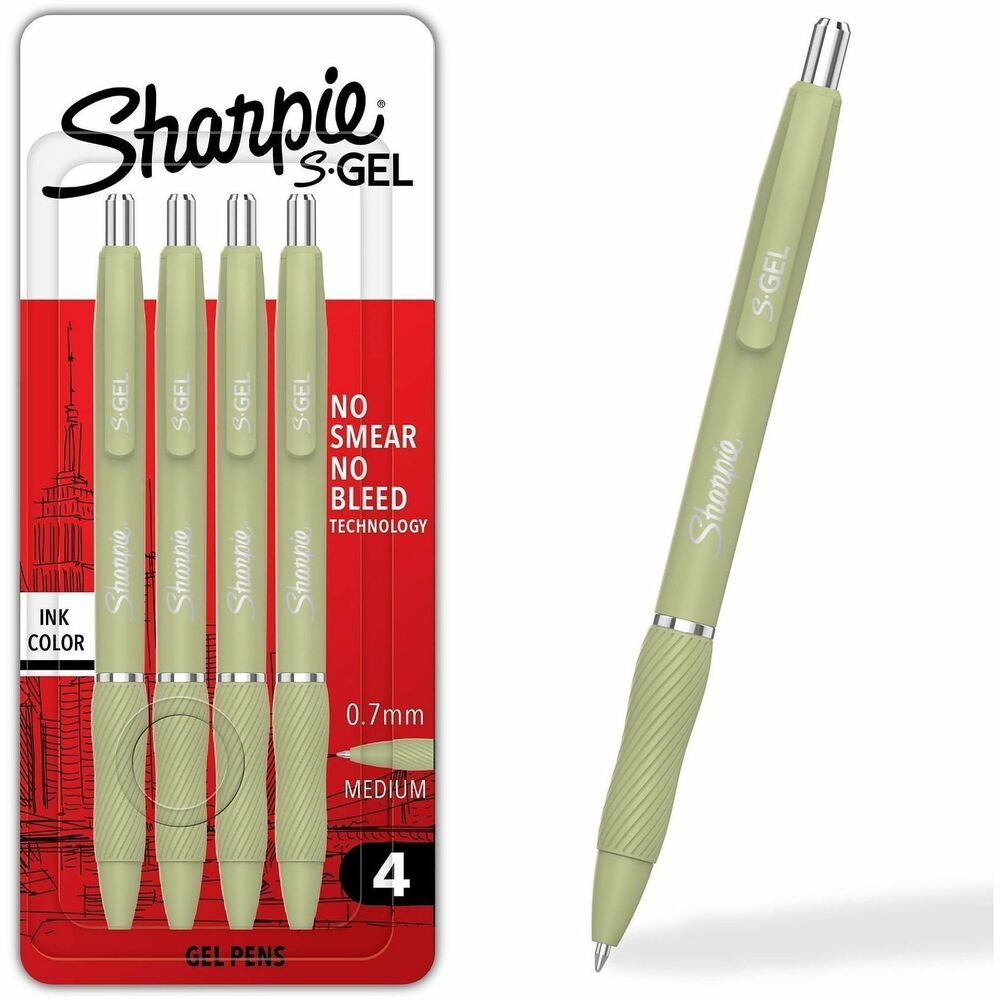 Sharpie S-Gel Pens - 0.7 mm Medium, Bold Pen Point - Black Ink - Gel ...