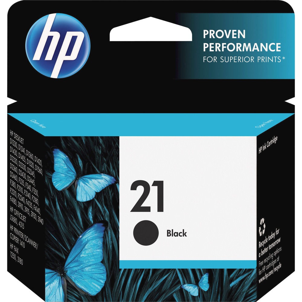 HEWC9351AN - Use HP 21 cartridge to print polished, professional documents with laser-quality black text. HP quality and reliability ensures your printing tasks are easy and results are genuine HP quality. Ink cartridge is designed for use with Hewlett-Packard Deskjet D1320, D1330, D1341, D1360, D1420, D1455, D1520, D1560, 3910, 3915, 3930, 3940, D2330, D2345, D2360, D2430, D2445, D2460, F335, F350, F340, F380, F2110 All-in-One, F2140, F2180, F2210, F2240, F2320, F380 All-in-One, F4135, F4140, F4180 All-in-One; Officejet 4315 All-in-One, J3640, J3680; PSC 1410 Series; Fax 1250 and 3180. More from the Manufacturer