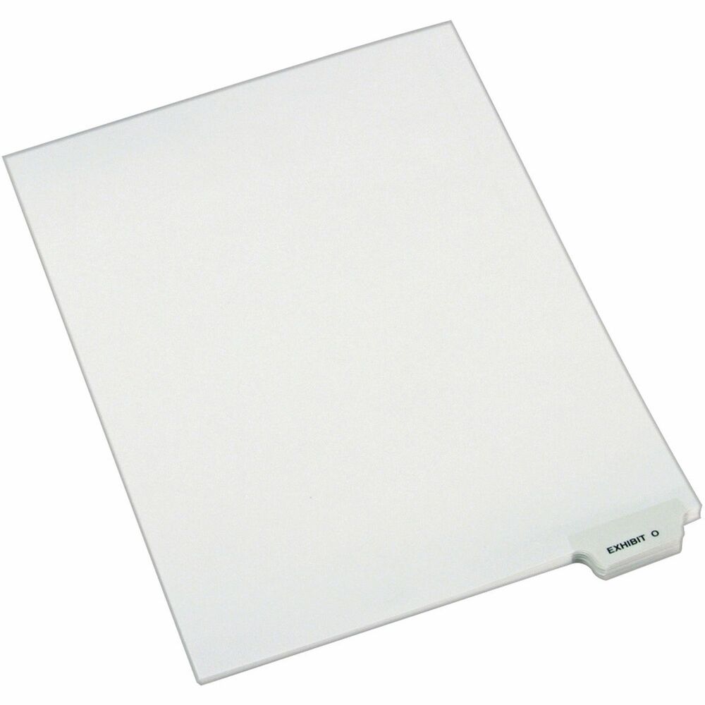 AVE12388 - When you're assembling your case for organized files, consider these Individual Legal Dividers. This set contains 25 dividers printed with the same tab. Use these dividers to organize your index briefs, legal exhibits, mortgage documentation files and more. Dividers are made of crisp and clean, white paper stock to give your files a professional appearance. Durable, Rip Proof reinforced tabs are preprinted on both sides using Helvetica bold type so you can locate your information easily. The unpunched binding edges mean these indexes can fit practically any binding system.