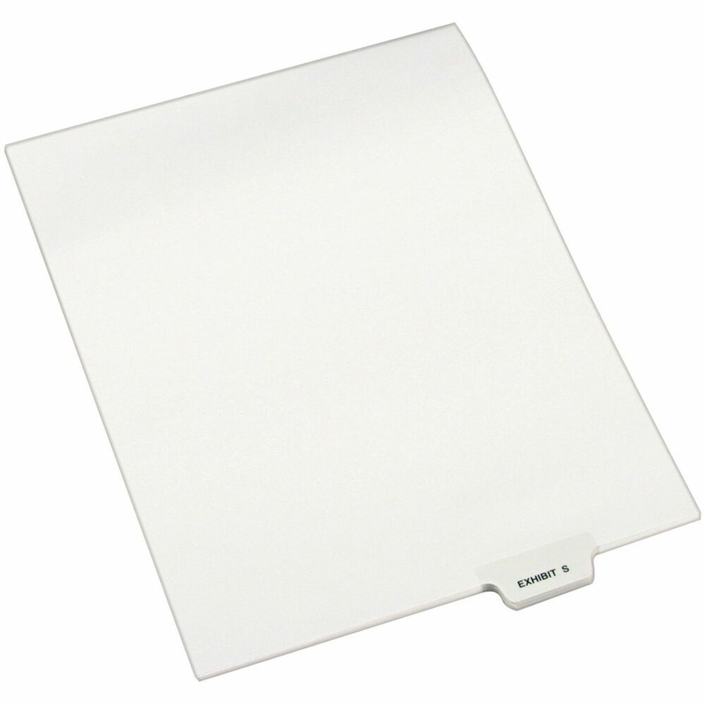 AVE12392 - When you're assembling your case for organized files, consider these Individual Legal Dividers. This set contains 25 dividers printed with the same tab. Use these dividers to organize your index briefs, legal exhibits, mortgage documentation files and more. Dividers are made of crisp and clean, white paper stock to give your files a professional appearance. Durable, Rip Proof reinforced tabs are preprinted on both sides using Helvetica bold type so you can locate your information easily. The unpunched binding edges mean these indexes can fit practically any binding system. More from the Manufacturer
