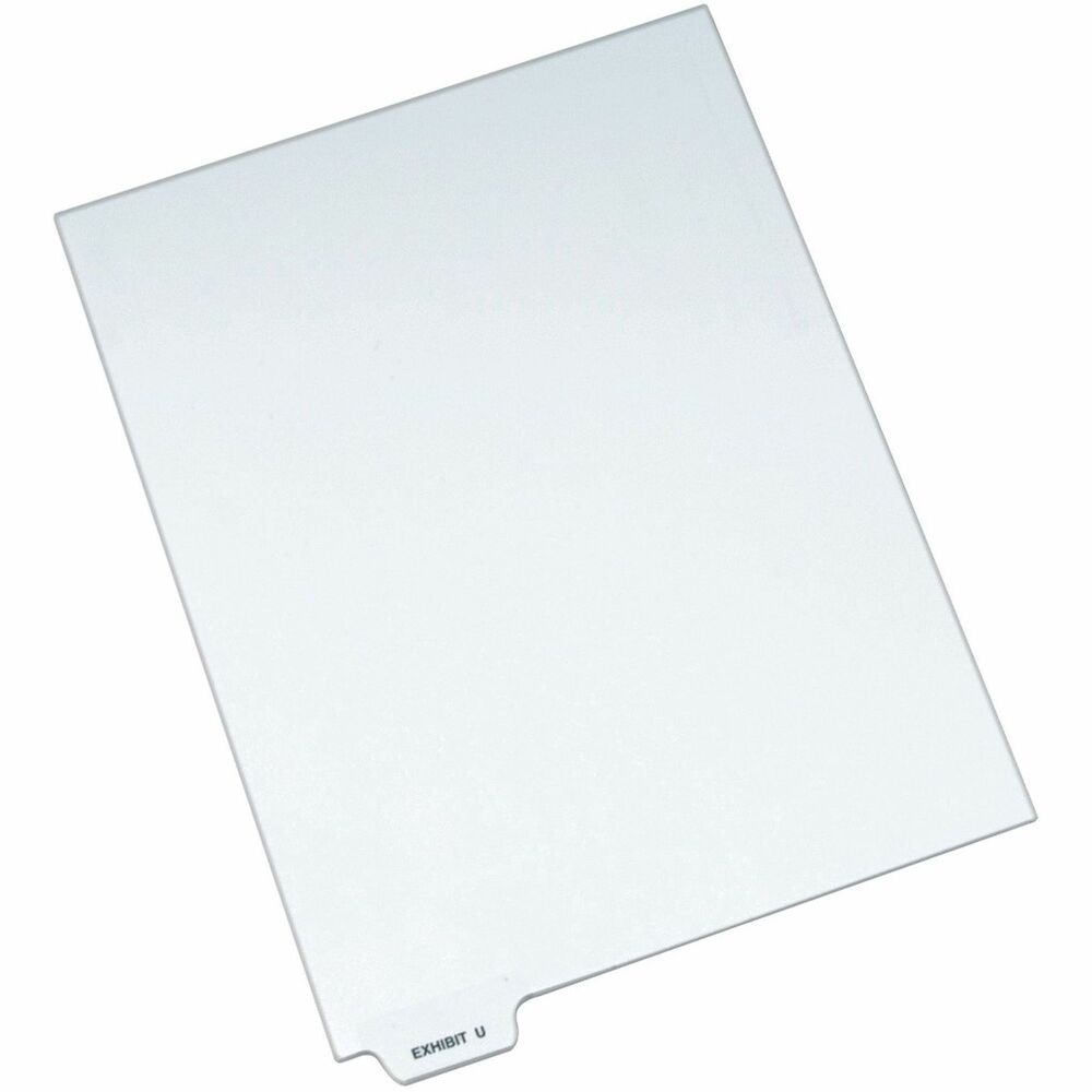 AVE12394 - When you're assembling your case for organized files, consider these Individual Legal Dividers. This set contains 25 dividers printed with the same tab. Use these dividers to organize your index briefs, legal exhibits, mortgage documentation files and more. Dividers are made of crisp and clean, white paper stock to give your files a professional appearance. Durable, Rip Proof reinforced tabs are preprinted on both sides using Helvetica bold type so you can locate your information easily. The unpunched binding edges mean these indexes can fit practically any binding system. More from the Manufacturer