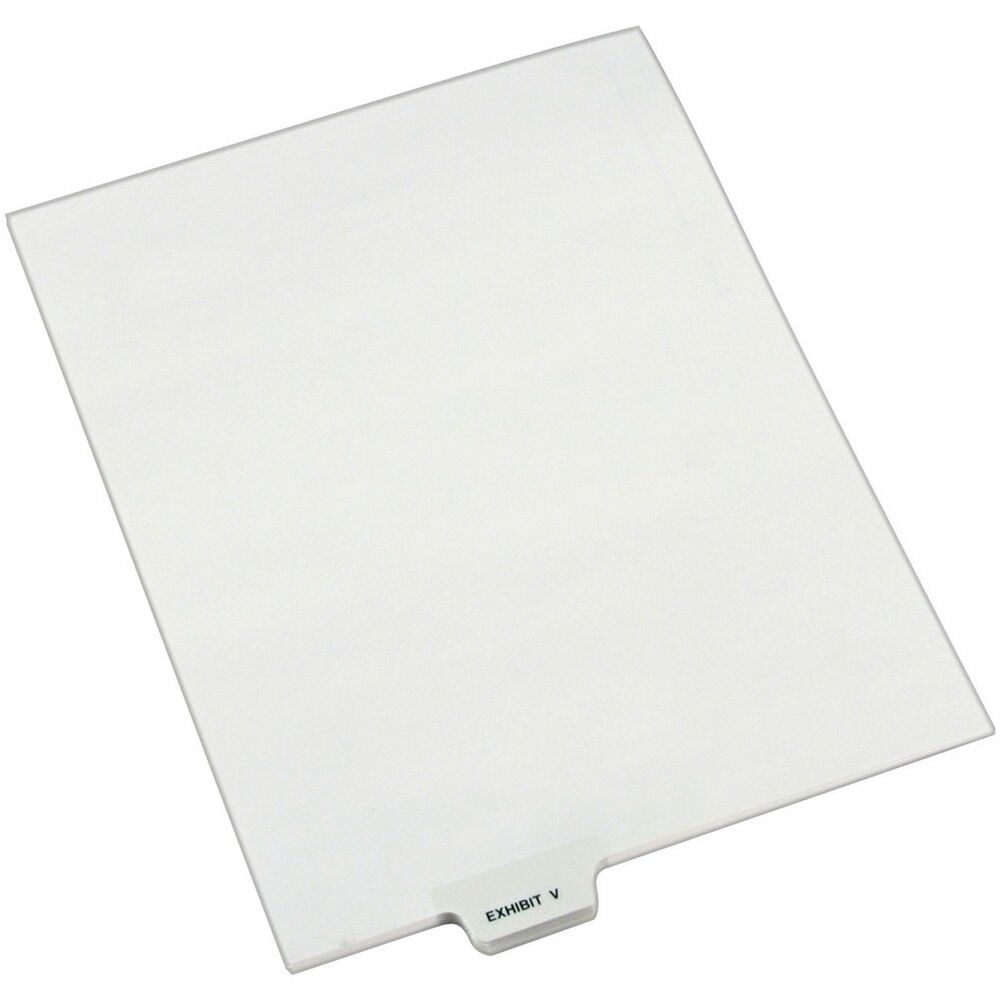 AVE12395 - When you're assembling your case for organized files, consider these Individual Legal Dividers. This set contains 25 dividers printed with the same tab. Use these dividers to organize your index briefs, legal exhibits, mortgage documentation files and more. Dividers are made of crisp and clean, white paper stock to give your files a professional appearance. Durable, Rip Proof reinforced tabs are preprinted on both sides using Helvetica bold type so you can locate your information easily. The unpunched binding edges mean these indexes can fit practically any binding system. More from the Manufacturer