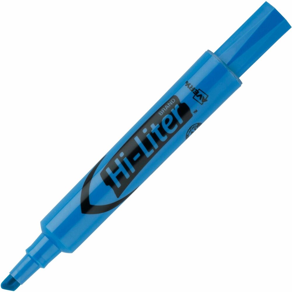 AVE24016 - Call out bright ideas with this Hi-Liter that lets you mark key words and phrases with brilliant fluorescent, nontoxic color. Molded chisel tip lets you highlight or underline, and the plastic tip won't fray or mush. Faceted barrel provides a comfortable grip so you can easily use the highlighter as you mark documents, notes, books and more. The improved formula means you can leave the cap off for up to a week and still highlight with ease. Highlighters contain quick-drying, washable ink. They are ACMI certified (conforms to ASTM D-4236). More from the Manufacturer