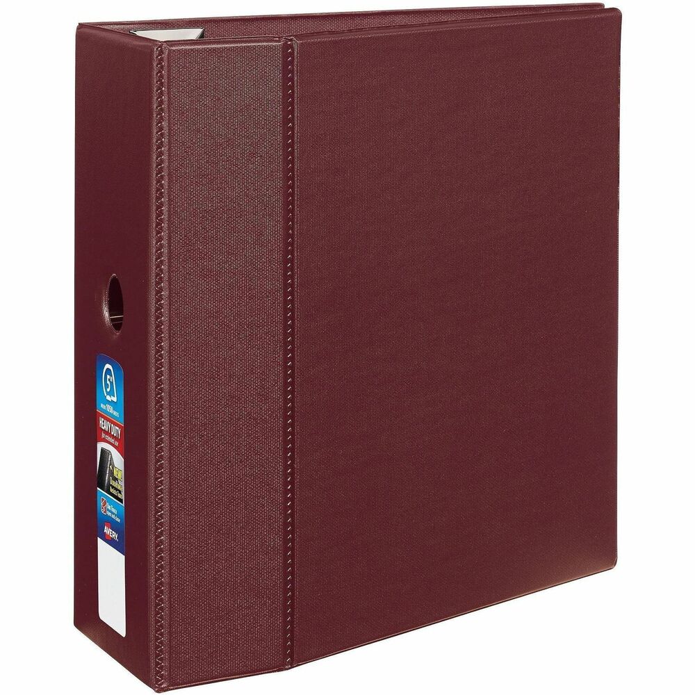 AVE79366 - This Heavy-Duty Binder with One Touch rings is perfect for extended use. From everyday referencing to classroom notes and home business use, this binder's strong enough to handle them all. DuraHinge design is stronger, lasts longer and resists tearing. The DuraEdge feature makes the sides and top more pliable to resist splitting. Deep-texture film offers a smoother finish and features a linen pattern for high-quality look and feel. Simply pull the lever to open the rings for adding, replacing and removing pages. Then push to lock the rings in place. Even when filled to its 925-page capacity, this binder still has four stacked pockets for a bit of extra space inside. More from the Manufacturer