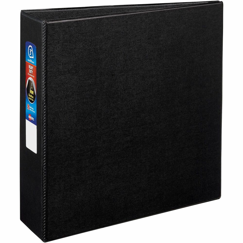 AVE79983 - This Heavy-Duty Binder with One Touch rings is perfect for extended use. From everyday referencing to classroom notes and home business use, this binder's strong enough to handle them all. DuraHinge design is stronger, lasts longer and resists tearing. The DuraEdge feature makes the sides and top more pliable to resist splitting. Deep-texture film offers a smoother finish and features a linen pattern for high-quality look and feel. Simply pull the lever to open the rings for adding, replacing and removing pages. Then push to lock the rings in place. Even when filled to its 670-page capacity, this binder still has four stacked pockets for a bit of extra space inside. More from the Manufacturer