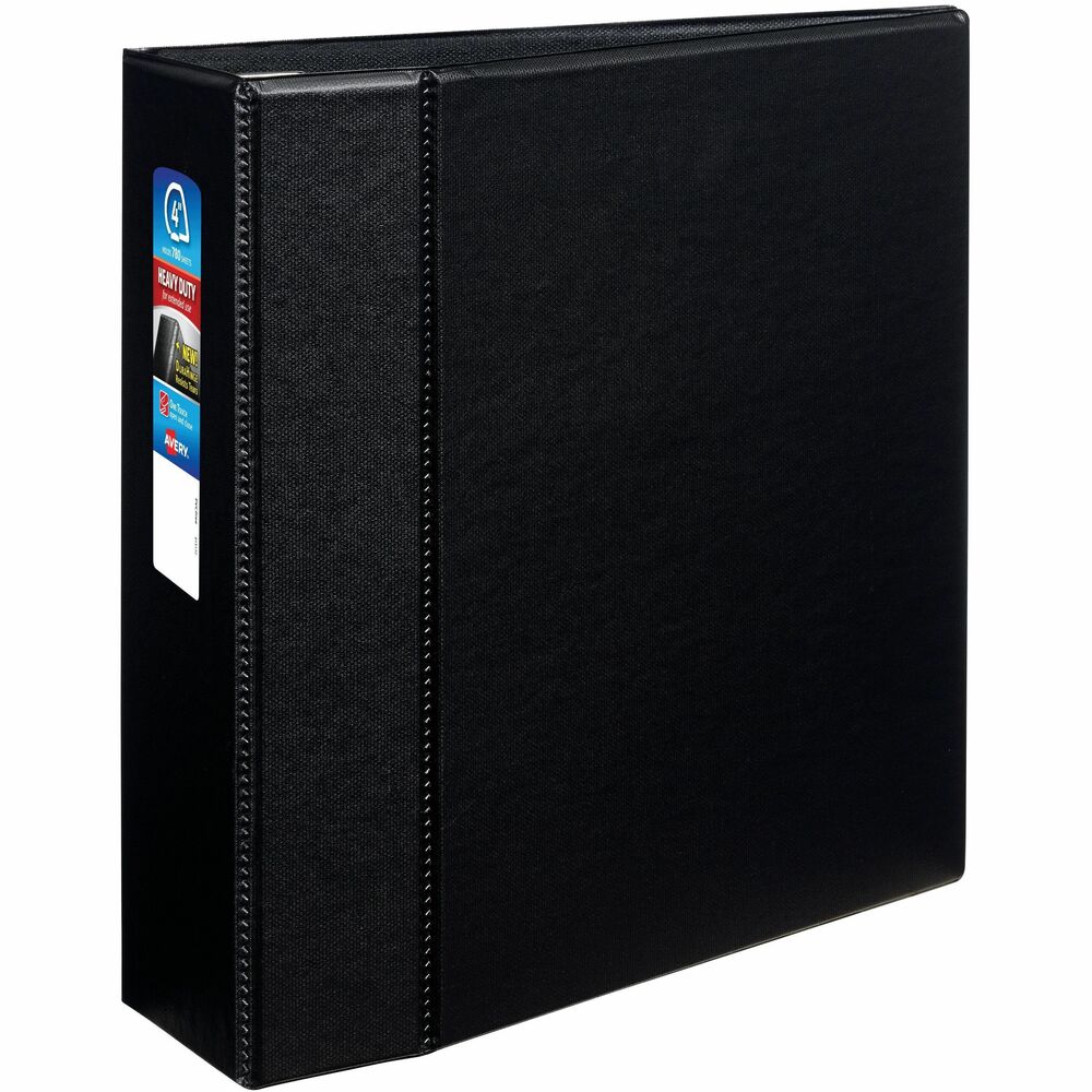 AVE79984 - This Heavy-Duty Binder with One Touch rings is perfect for extended use. From everyday referencing to classroom notes and home business use, this binder's strong enough to handle them all. DuraHinge design is stronger, lasts longer and resists tearing. The DuraEdge feature makes the sides and top more pliable to resist splitting. Deep-texture film offers a smoother finish and features a linen pattern for high-quality look and feel. Simply pull the lever to open the rings for adding, replacing and removing pages. Then push to lock the rings in place. Even when filled to its 780-page capacity, this binder still has four stacked pockets for a bit of extra space inside. More from the Manufacturer