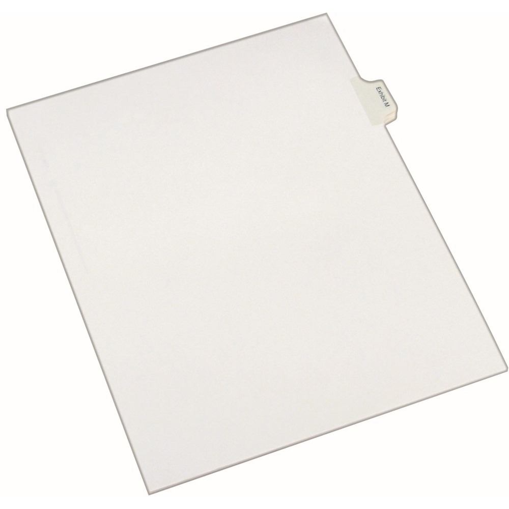 AVE82119 - Use these Avery Individual Legal Dividers in Allstate Style to bring order to your index briefs, legal exhibits, mortgage documents and more. Each set includes 25 identical dividers printed using Helvetica regular type so you can build the specific sections you need. White paper stock with clear Rip Proof reinforced, dual-sided tabs makes it easy to organize your information. The binding edge is unpunched so these dividers can fit practically any binding system. More from the Manufacturer