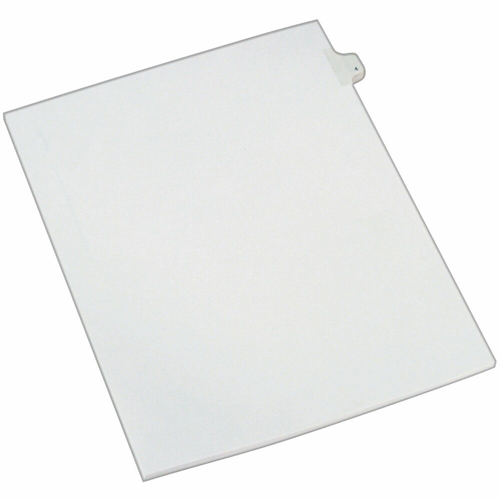 AVE82202 - Dividers are ideal for index briefs, legal exhibits, mortgage documentation files and more. White paper stock features clear RipProof reinforced tabs. Side tabs are printed with Allstate Style (Helvetica Regular type) on both sides. Binding edge is unpunched so indexes can fit any binding system. More from the Manufacturer
