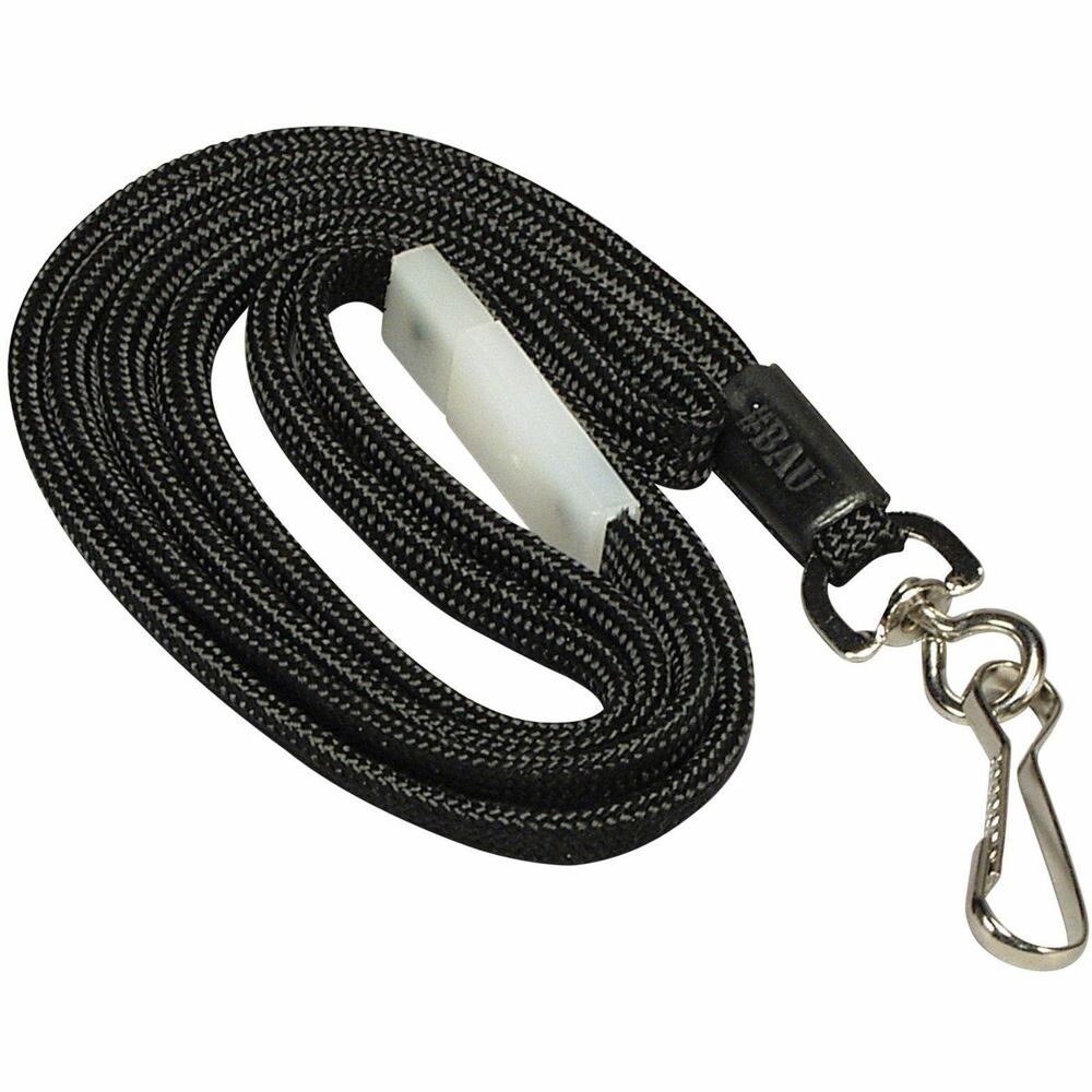 BAU65509 - The 3/8" Hook Fastener Breakaway Lanyard is made of durable, low-friction material for years of use. Breakaway features is designed your safety in case the lanyard is snagged, pulled or caught. Universal slide adapter provides easy repositioning of breakaway clasp. J-hook holds ID securely in place. Lanyard is 36" long. More from the Manufacturer
